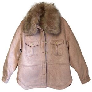 NWT Faux Fur Collar Jacket